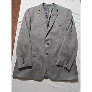 Chaps Ralph Lauren Gray Herringbone Mens SPORT COAT 46L blazer suit jacket